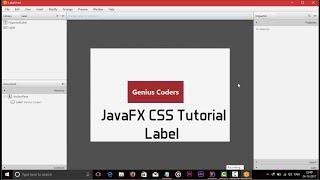 JavaFX CSS Tutorial #1 Label