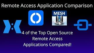 Remote Desktop & Access Tools comparison between 4 great open source, self hosted options!