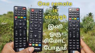 How to pair tv remote with set-top box remote | explained in tamil |