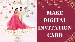Create Wedding Invitation Card Online Free || Customize Digital Card Invitations