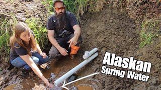 Digging for Natural Alaskan Spring Water