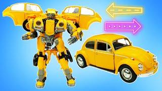 Бамблби видео игры - Новая трансформация Автобота! - Машинки и Роботы Трансформеры игры битвы онлайн
