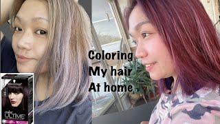 Coloring my Hair at home/aiza benoit