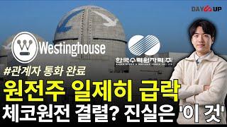 [속보,원전주 급락] 체코원전 결렬? 관계자가 밝힌 진실ㅣ웨스팅하우스와 한수원의 공방 #한전산업 #에너토크