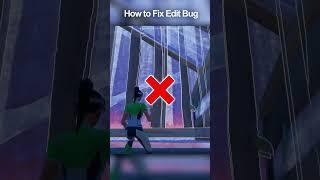 How to FIX Edit Bug!  (Edit 20x Faster)  #shorts