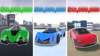 DEVEL 16 VS TESLA ROADSTER VS LAMBORGHINI EGOISTA | ROBLOX: Vehicle Simulator