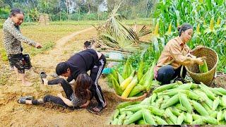 50 days of hardship that mothe and child had to endure -Harvest corn to bring to the market to sell