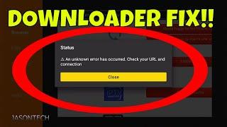 An Unknown Error Has Occurred Check Your URL & Connection FIX!!