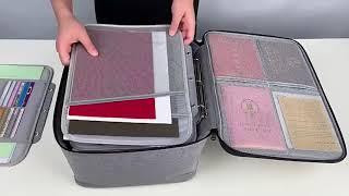 Document Storage Bag Organizer Files Folder Ticket Credit Card Certificates Handbag Home Office