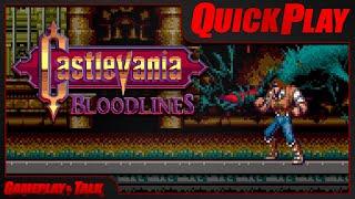 Castlevania Bloodlines (Sega Genesis) | Gameplay and Talk Quick Play #26 - John Morris / Normal Mode