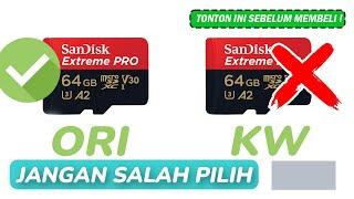 Cara Mengetahui SD Card Sandisk Ori VS KW | Jangan Beli yang Murah !