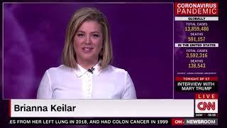 Brianna Keilar in a see through blouse (7-17-2020)