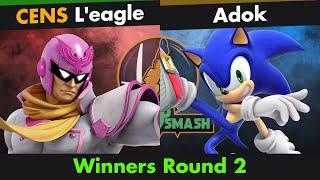 Level Up'Smash S2 #12 - L'eagle (Captain Falcon) vs Adok (Sonic) - WR2