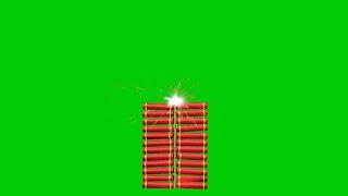 Diwali fire crackers green screen