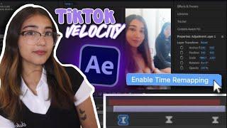 TikTok Style Velocity for VIRAL EDITS on Adobe After Effects! 2024 Tutorial (NO PLUGINS)