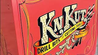 KnKut Drill Bits Hand Painted & Pinstriped Tool Roller Cabinet by Chastin Brand