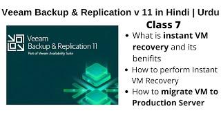 Veeam Backup & Replication - How to perform Instant VM Recovery In Hindi                    | Urdu