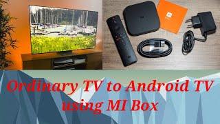 How to set up an ordinary TV turn to android TV using MI Box| ga lbtv