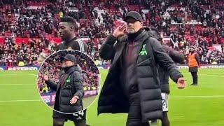  Klopp not knowing why Man United fans are celebrating so hard a draw againts us