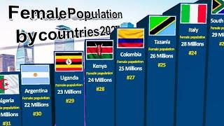 Female population by countries 2024 || Countries by female population 2024 |Guneine Info