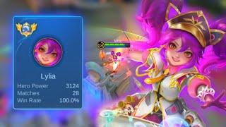 100% WINRATE!! LYLIA NEW SKIN STARLIGHT GAMEPLAY | BEST BUILD LYLIA 2024