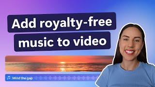 How to add royalty-free music to a video