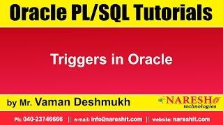 Oracle PL/SQL Tutorials | Triggers in Oracle | by Mr.Vaman Deshmukh