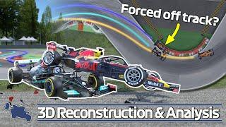 Hamilton vs Verstappen 3D Crash Animation - 2021 Italian GP