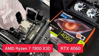 AMD Ryzen 7 7800 X3D RTX 4070 Super pc build, AMD Ryzen 7 pc build