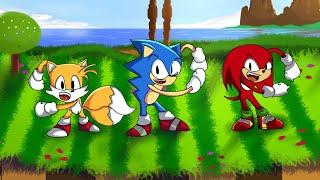 Classic Sonic, Tails & Knuckles meme dancing animation | Flipaclip