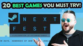 Steam NEXT FEST - 20 Best Games You Must Try!