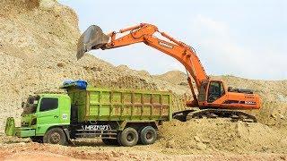 Excavator Dump Truck Working On Airport Construction Proyek Bandara NYIA Kulon Progo