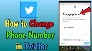 How to Change Phone Number in Twitter