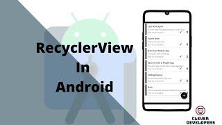 How To Create A Recyclerview in Android Studio with source code