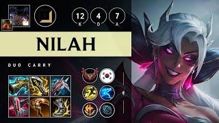 Nilah ADC vs Ezreal - KR Grandmaster Patch 25.04