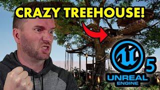 I Built a CRAZY Treehouse in Unreal Engine 5! (Speed Build)