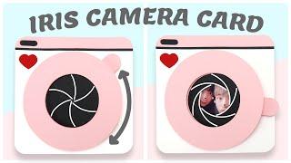 DIY | Magic Iris Camera Card FREE SVG | Handmade Gift Idea