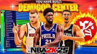 The BEST DEMIGOD CENTER BUILD in NBA 2K25!  BEST CENTER BUILD