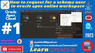 Oracle Apex: Requesting Schema User - Part 1