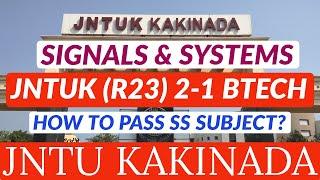 HOW TO PASS SIGNALS AND SYSTEMS SUBJECT? #jntukupdates