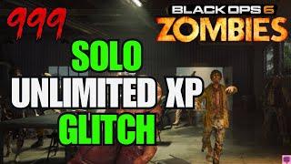 INSANE SOLO UNLIMITED XP GLITCH! (INFINITE AMMO GODMODE GLITCH) BO6 ZOMBIES GLITCH