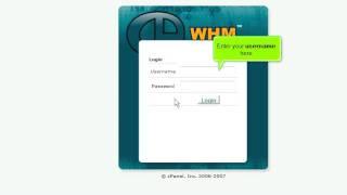 Hostsary.com Tutorials Video for WHM - How to log in to webhost manager