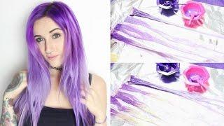 Dyeing VPFashion Tape-in Hair Extensions - Purple Melt