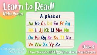 Identifying UPPERCASE lowercase Letters | Print Awareness | Phonetic Knowledge | Long Version