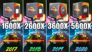 Ryzen 5 1600X vs 2600X vs 3600X vs 5600X - How Big is the Difference?