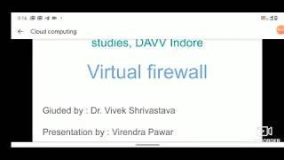 Virtual firewall