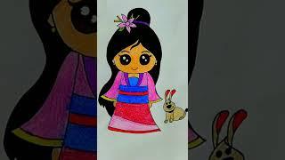 Mulan drawing/cute chibi mulan drawing#shorts #viral #cute #cutedrawing #mulandrawing #easydrawing