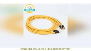 Pair Van Den Hul M.C D-102 MK III HYBRID (Halogen F) hifi Audio Cable with Gold plated RCA jack RCA