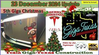 Merry Christmas! Cybertunnel, Roof Repairs & LiDAR Testing! 23 Dec 2024 Giga Texas Update (07:35AM)