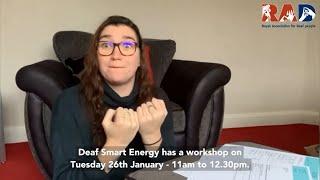 Deaf Smart Energy Workshop - Energy bills - Tuesday 26 January 2021